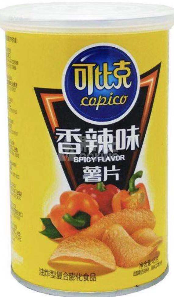 可比可45克香辣味薯片