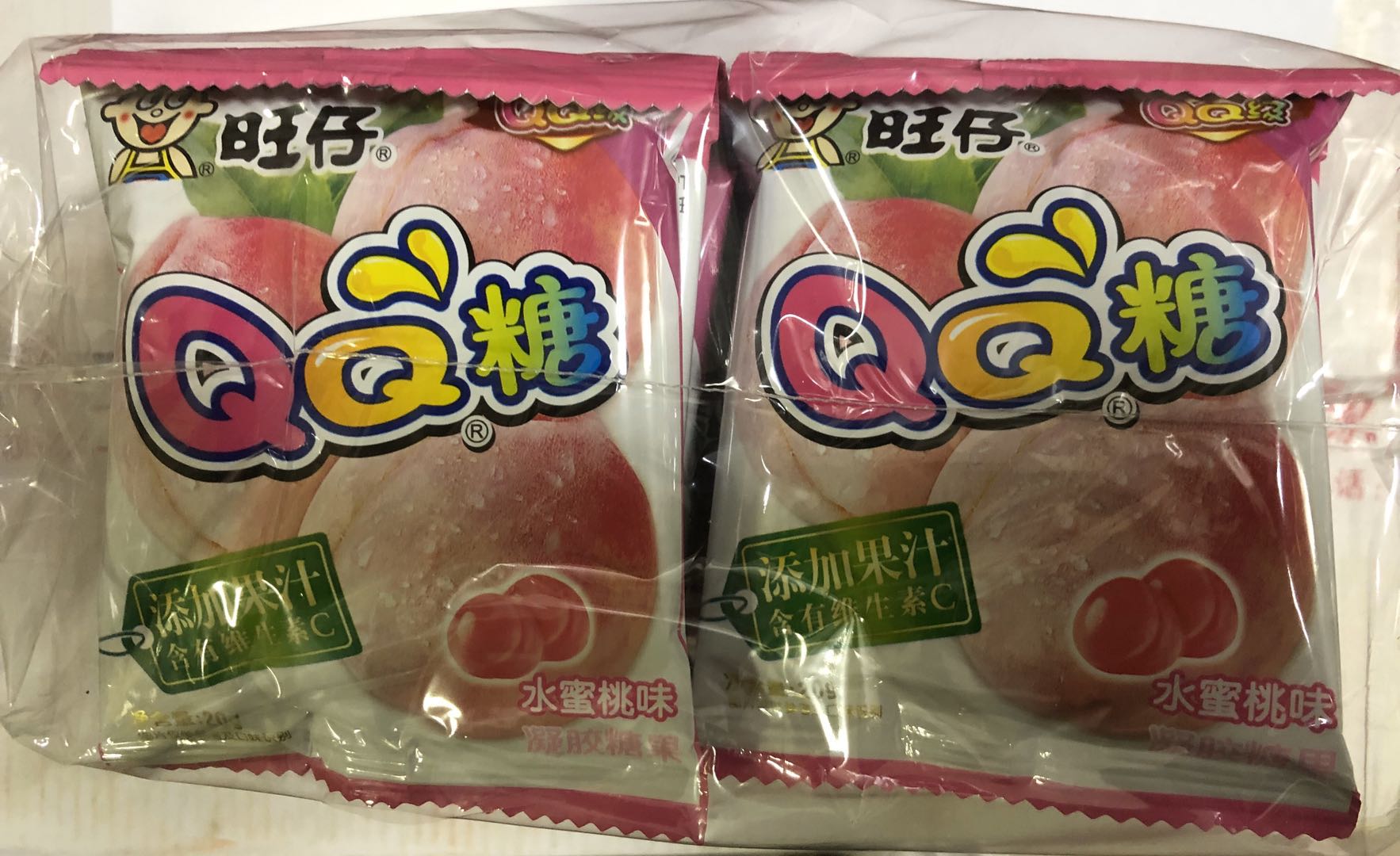 qq糖水蜜桃味20小包